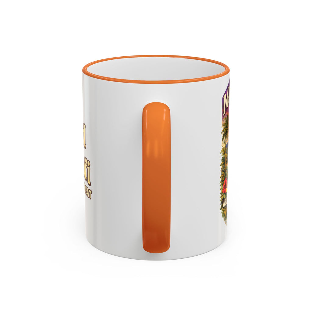 CGA Hawaii Retreat: Vintage Travel Hibiscus Accent Coffee Mug (11oz & 15oz)