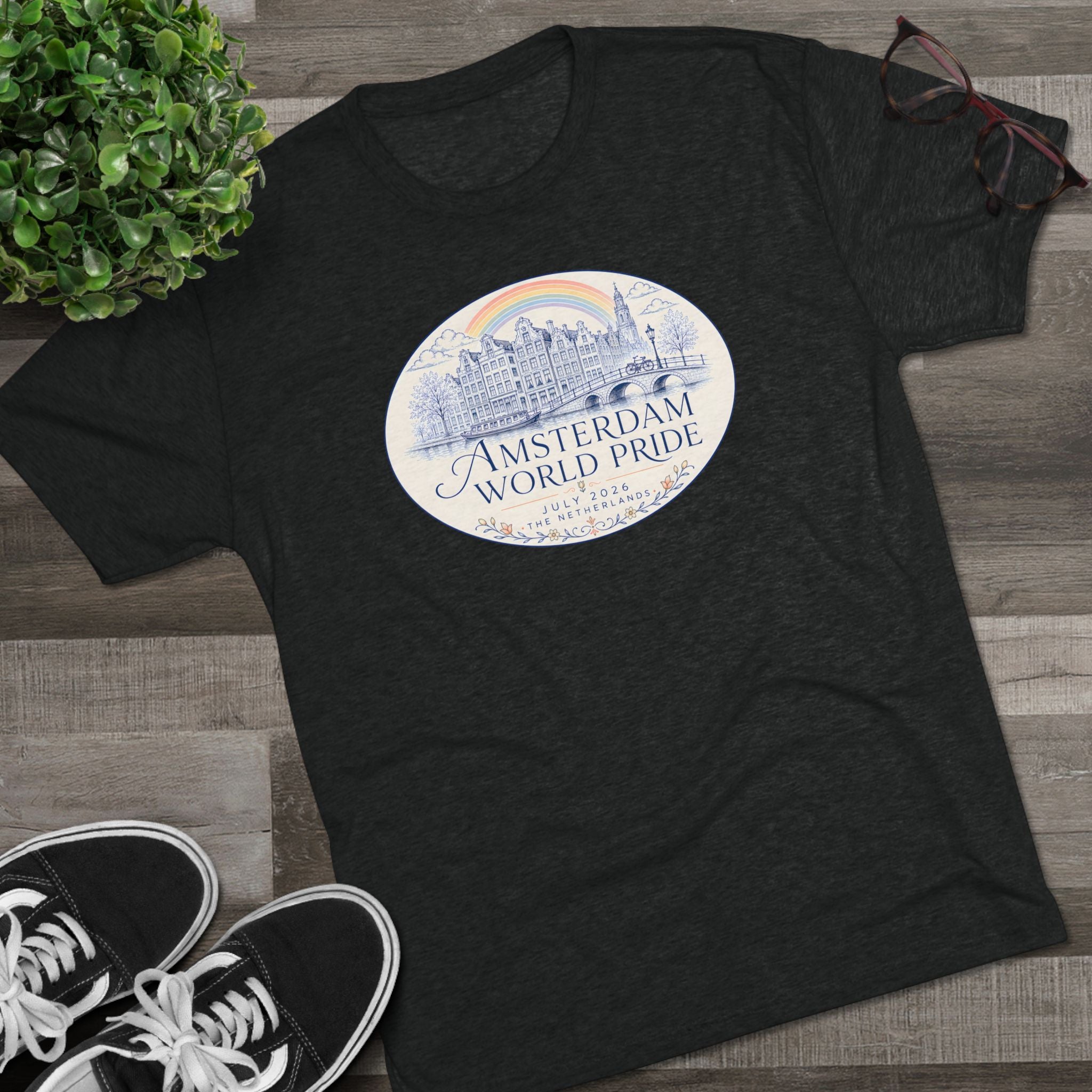 Amsterdam World Pride Tee — Elegant Design