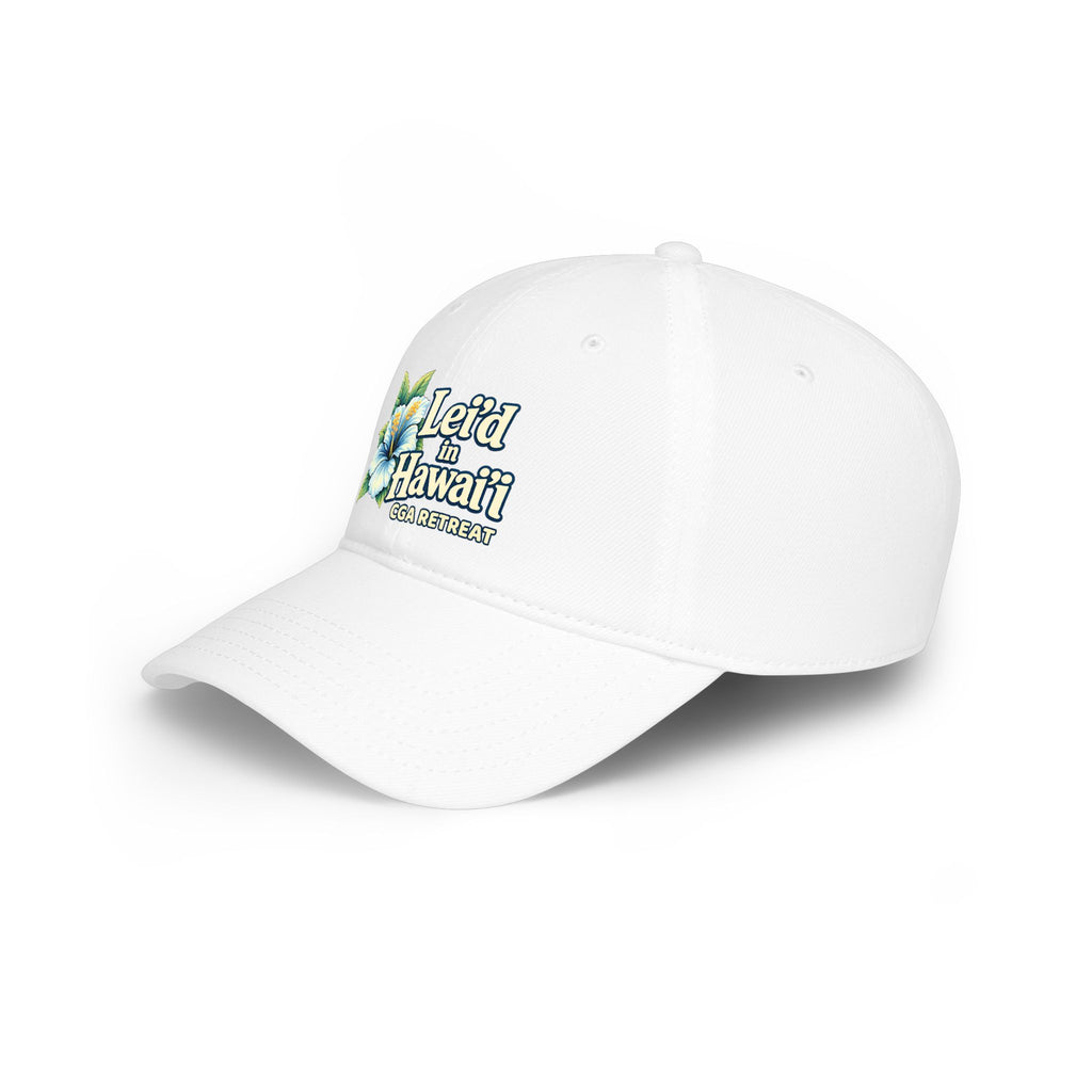CGA Hawaii Retreat Baseball Cap — Lei'd in Hawaii Floral Logo Cap