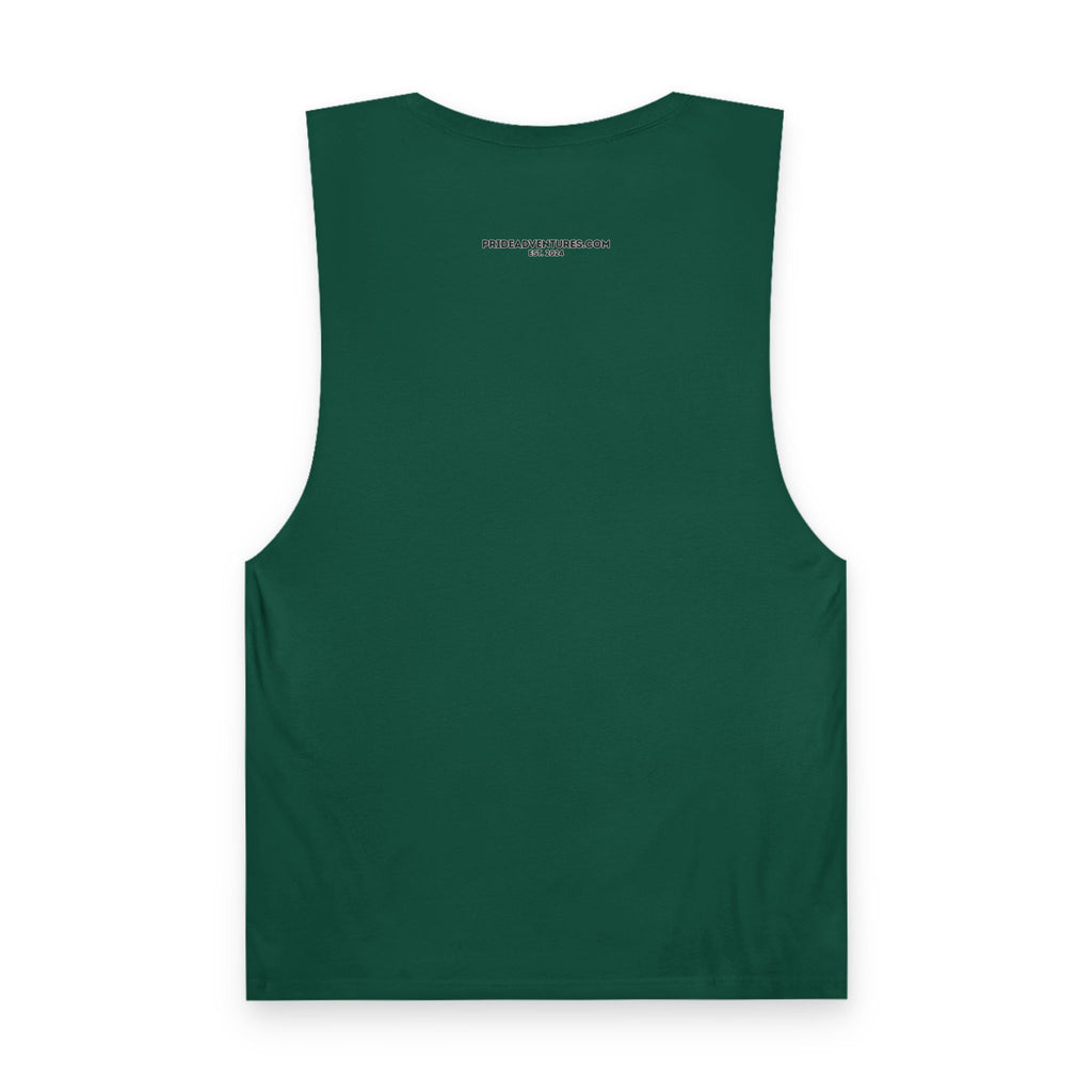 Queer Hiking Is More Fun Tank Top — LGBTQ+ Outdoor Vest - Pink Border