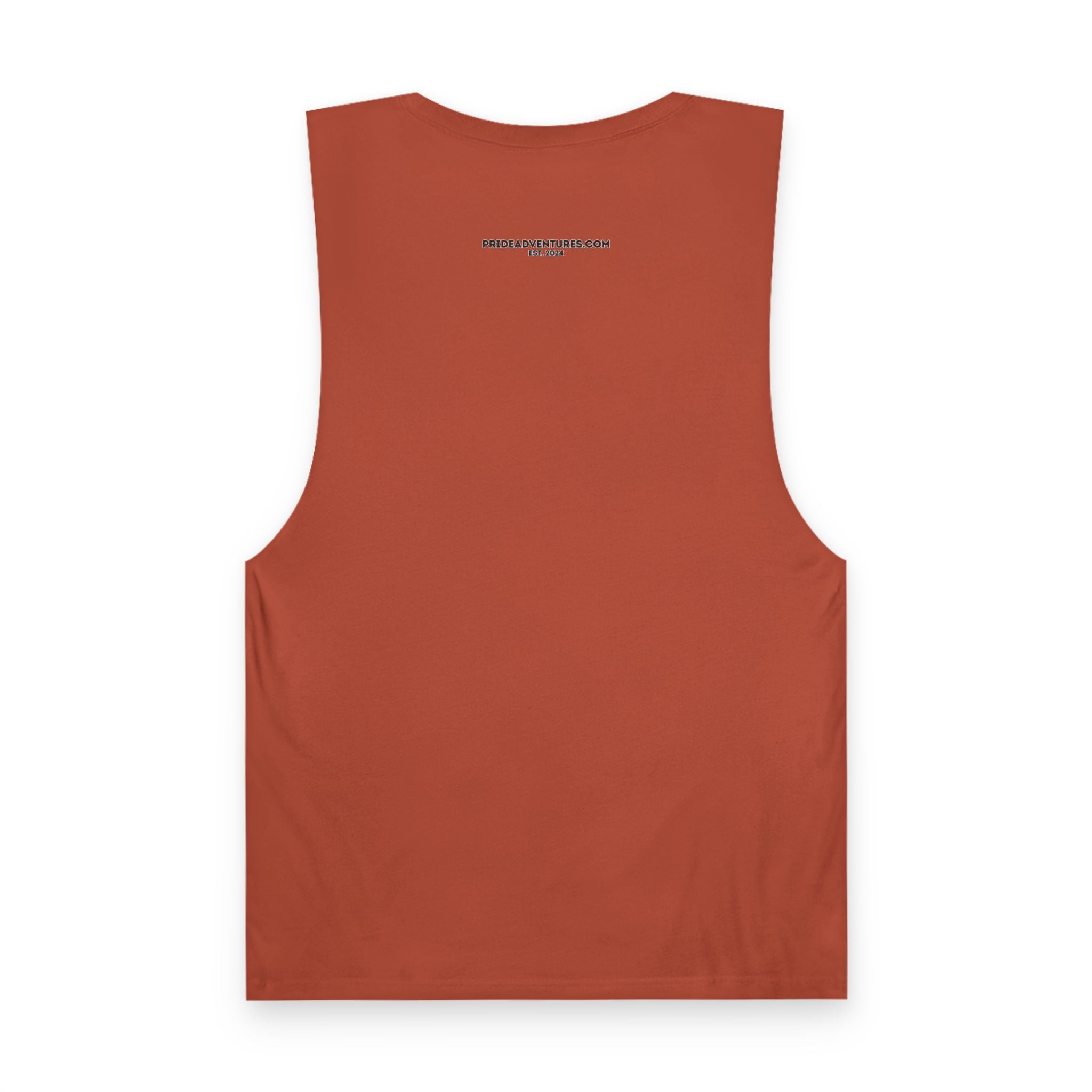 Queer Hiking Is More Fun Tank Top — LGBTQ+ Outdoor Vest - Blue Border