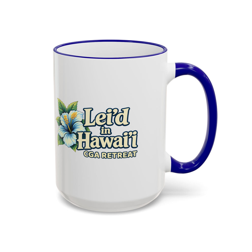 CGA Hawaii Retreat: Hawaii Hibiscus Accent Rim & Handle Coffee Cup (11oz/15oz)