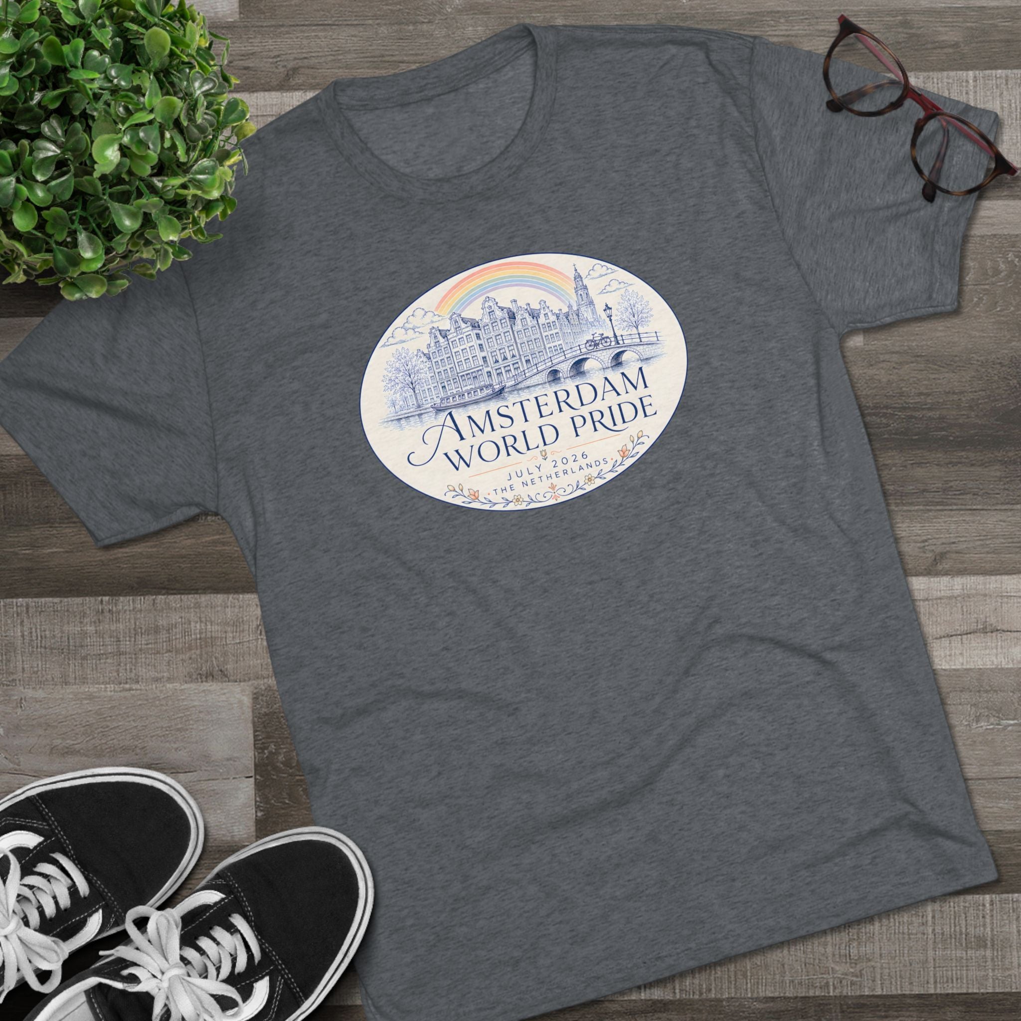Amsterdam World Pride Tee — Elegant Design