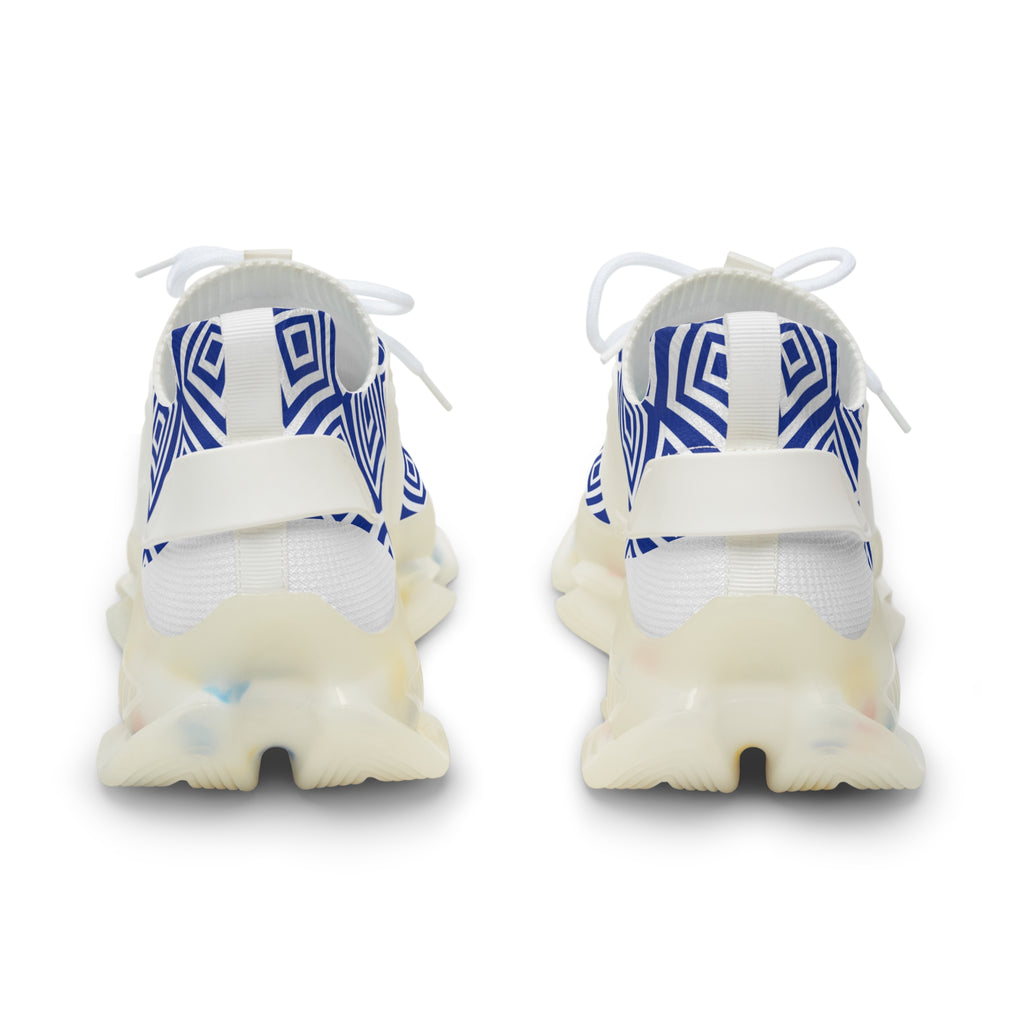 Pride Adventures Geometric Blue Diamond Mesh Sneakers