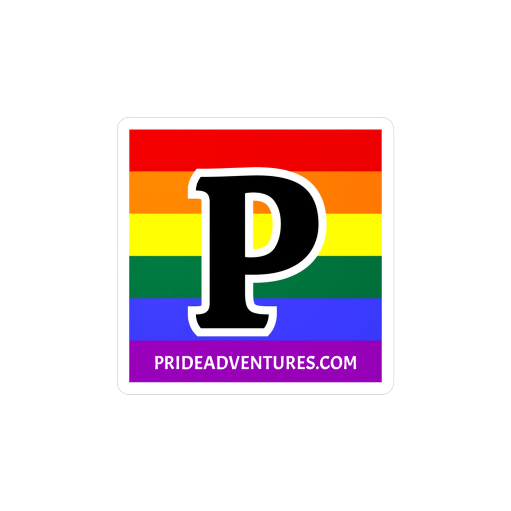 Pride Adventures Rainbow P Vinyl Decal Sticker