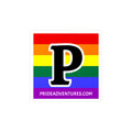Pride Adventures Rainbow P Vinyl Decal Sticker