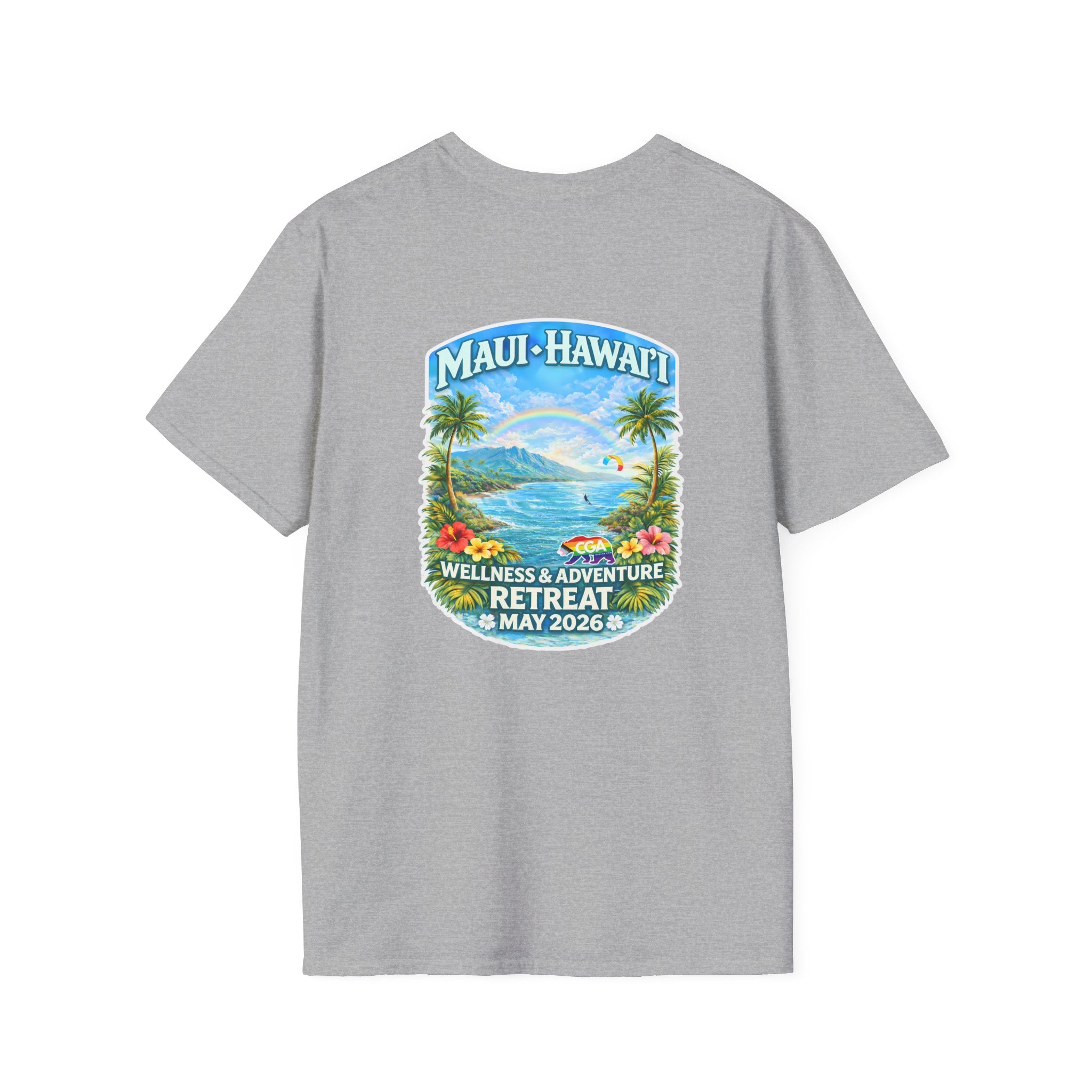 Ocean Blue: Maui Hawaii Retreat T-Shirt — Wellness & Adventure Retreat Tee May 2026