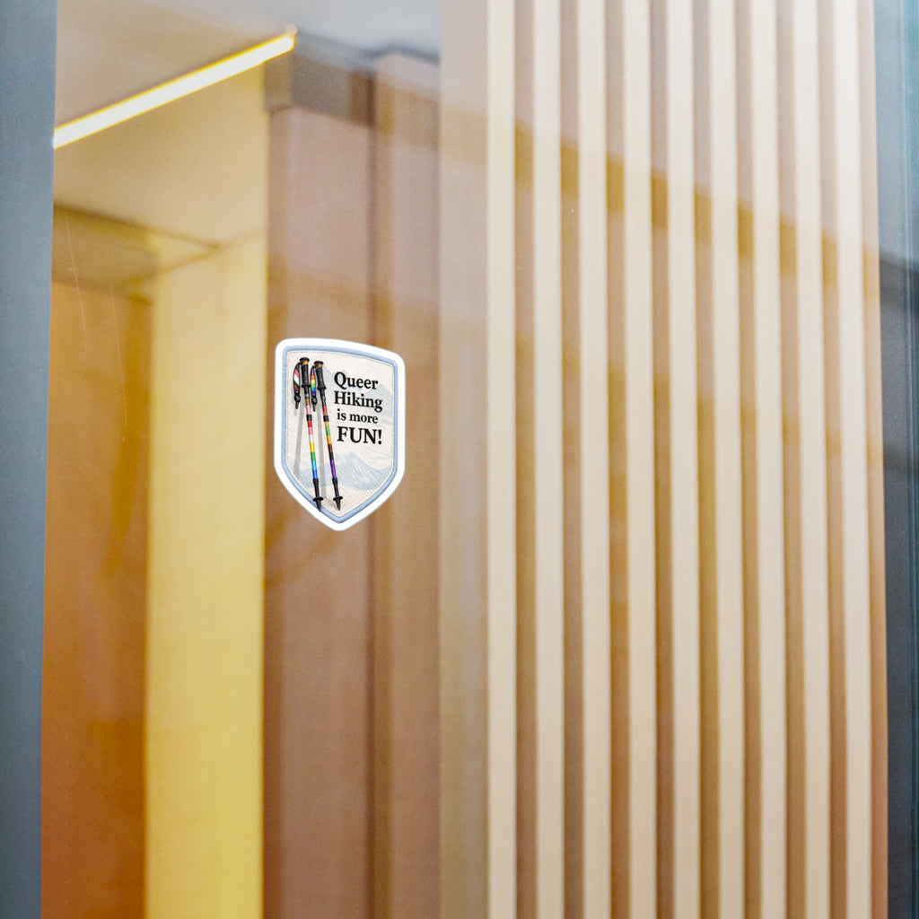 Queer Hiking Is More Fun! Vinyl Sticker