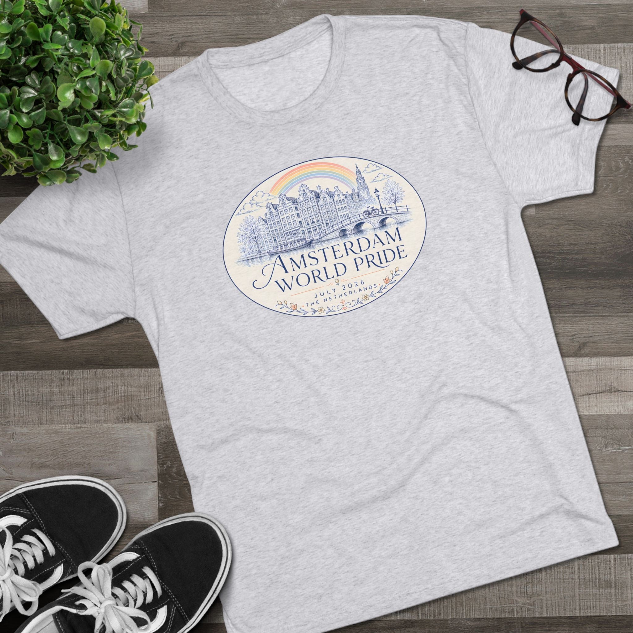 Amsterdam World Pride Tee — Elegant Design