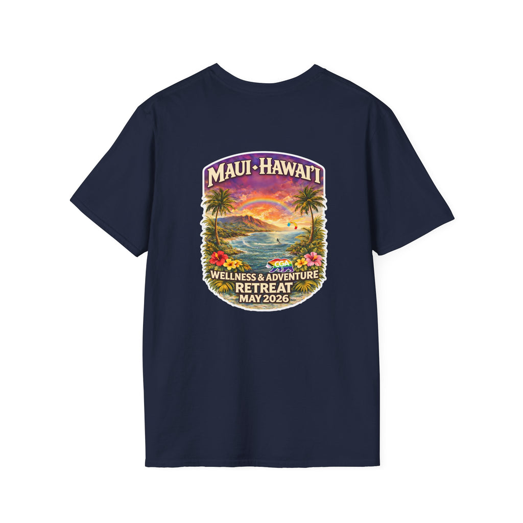 Maui Hawaii Retreat T-Shirt — Wellness & Adventure Retreat May 2026