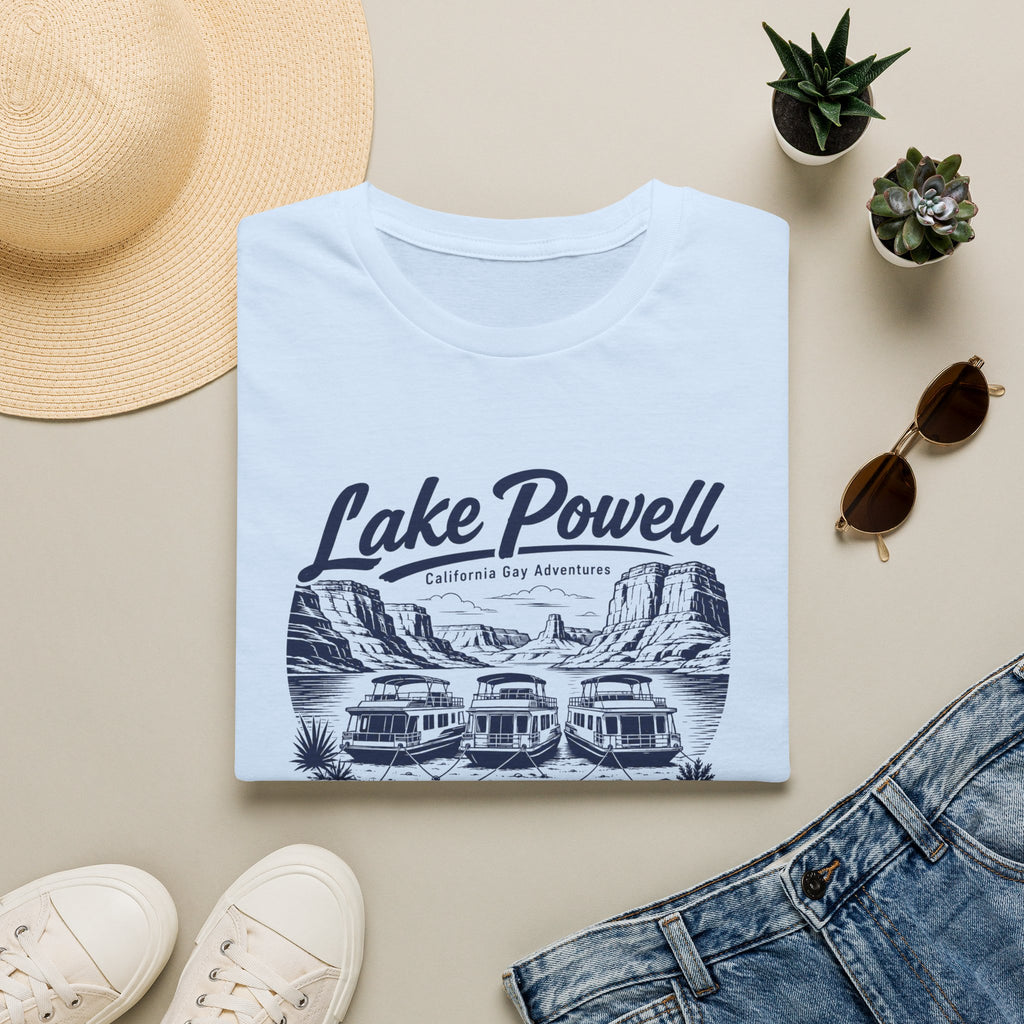 Lake Powell Scenic T-Shirt — Navy Blue Letters