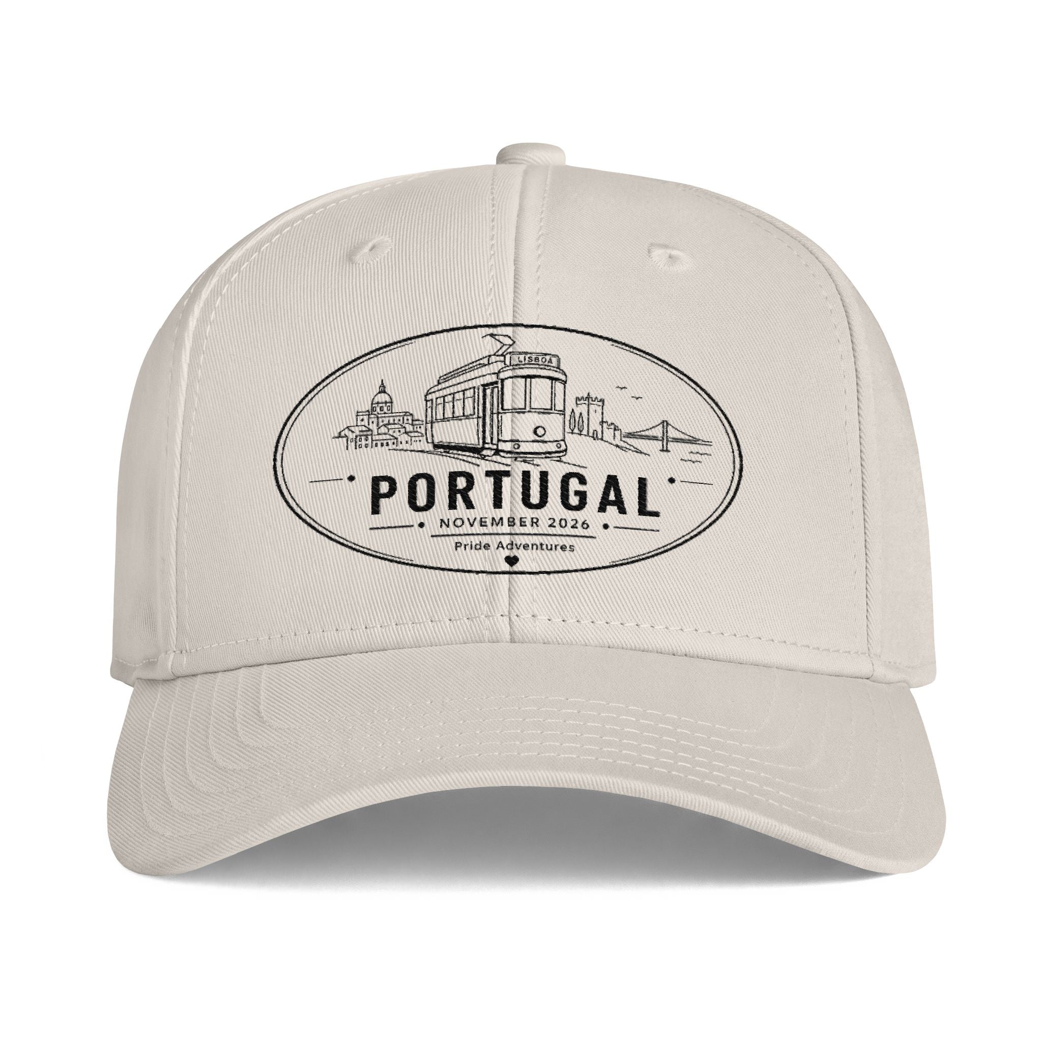 Portugal Vintage Tram Embroidered Cap