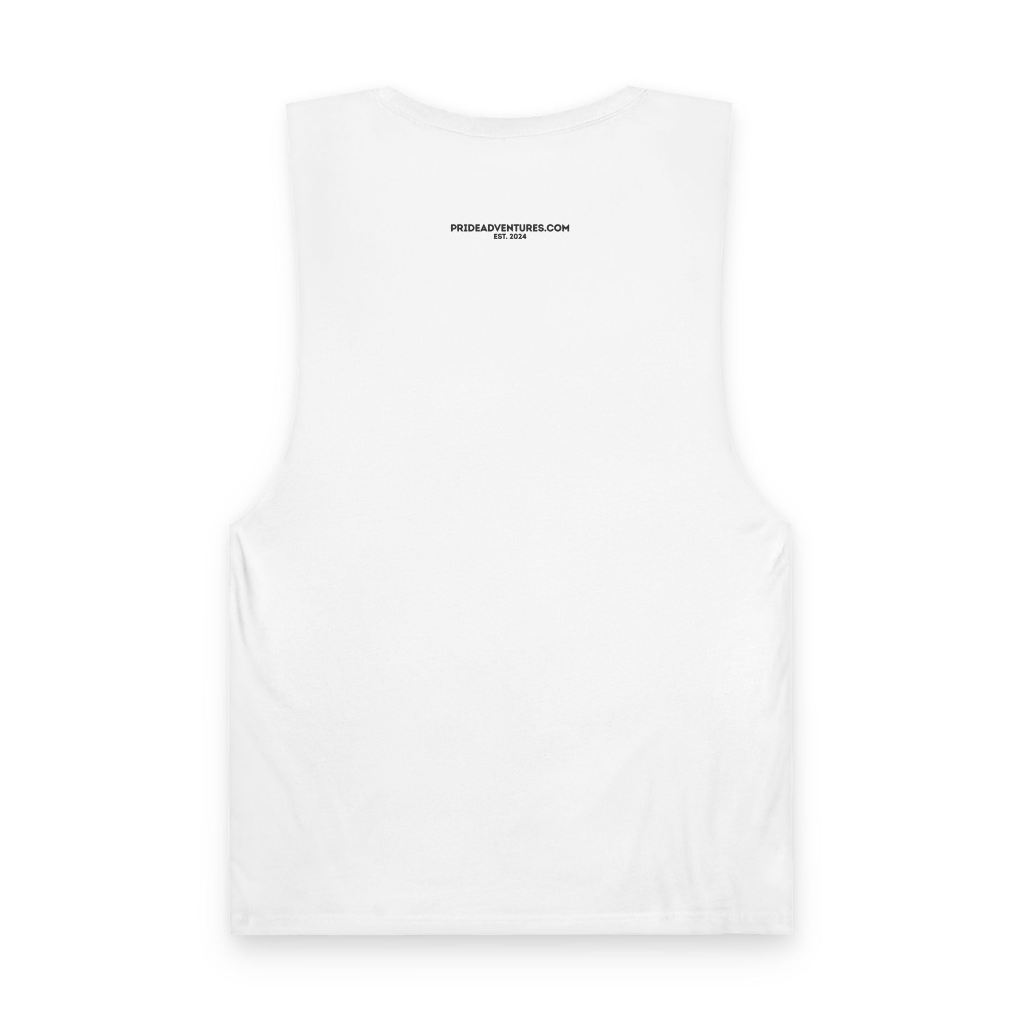 Queer Hiking Is More Fun Tank Top — LGBTQ+ Outdoor Vest - Blue Border