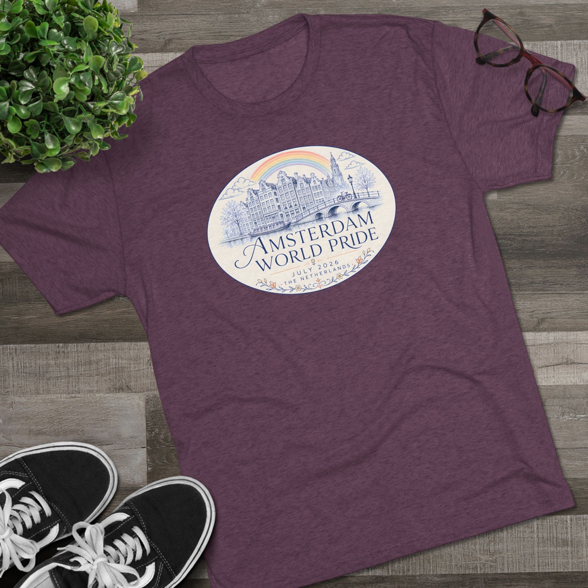 Amsterdam World Pride Tee — Elegant Design