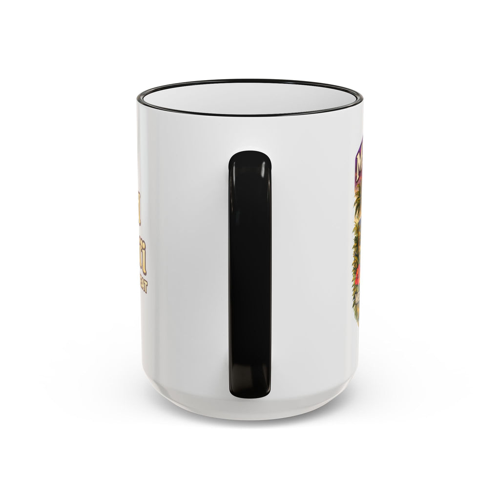 CGA Hawaii Retreat: Vintage Travel Hibiscus Accent Coffee Mug (11oz & 15oz)