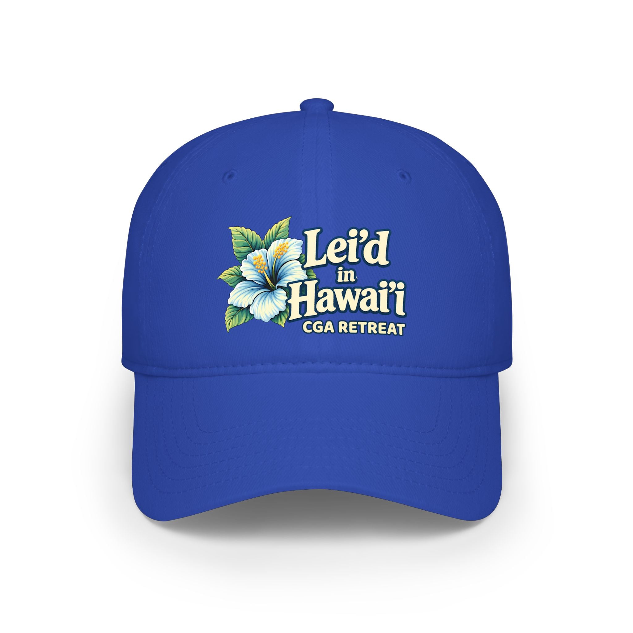 CGA Hawaii Retreat Baseball Cap — Lei'd in Hawaii Floral Logo Cap