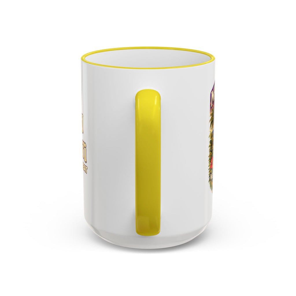 CGA Hawaii Retreat: Vintage Travel Hibiscus Accent Coffee Mug (11oz & 15oz)