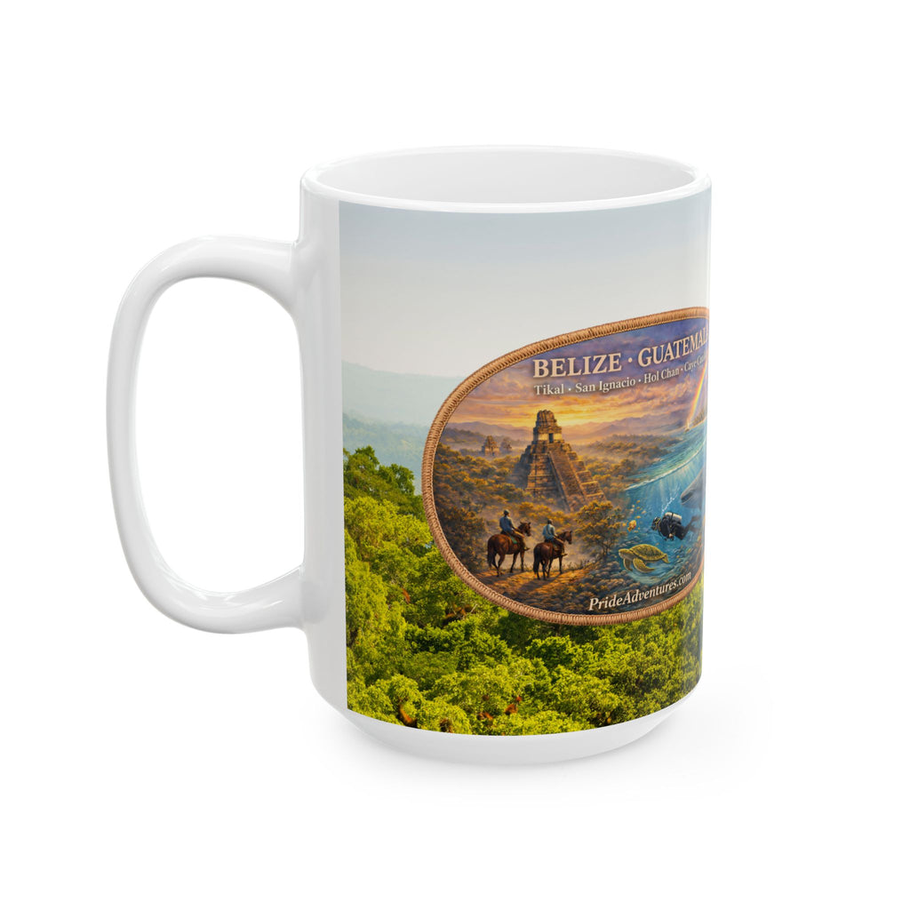 Belize & Guatemala Adventure Mug – Tikal to Caye Caulker | 11 oz / 15 oz