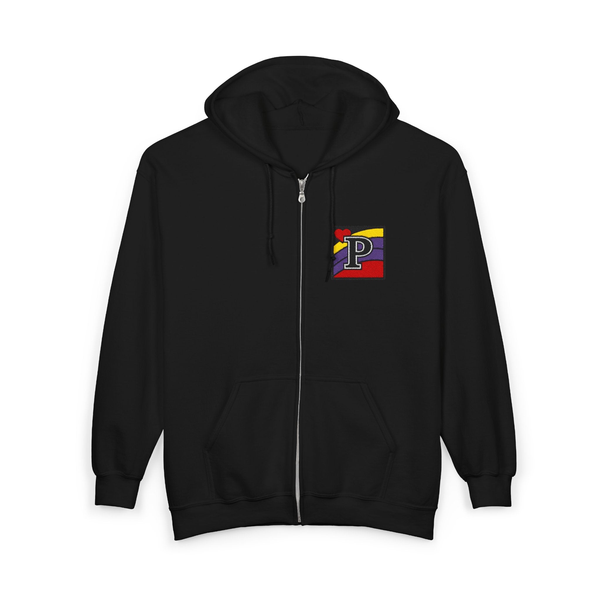 Rainbow “P” Zip-Up Hoodie