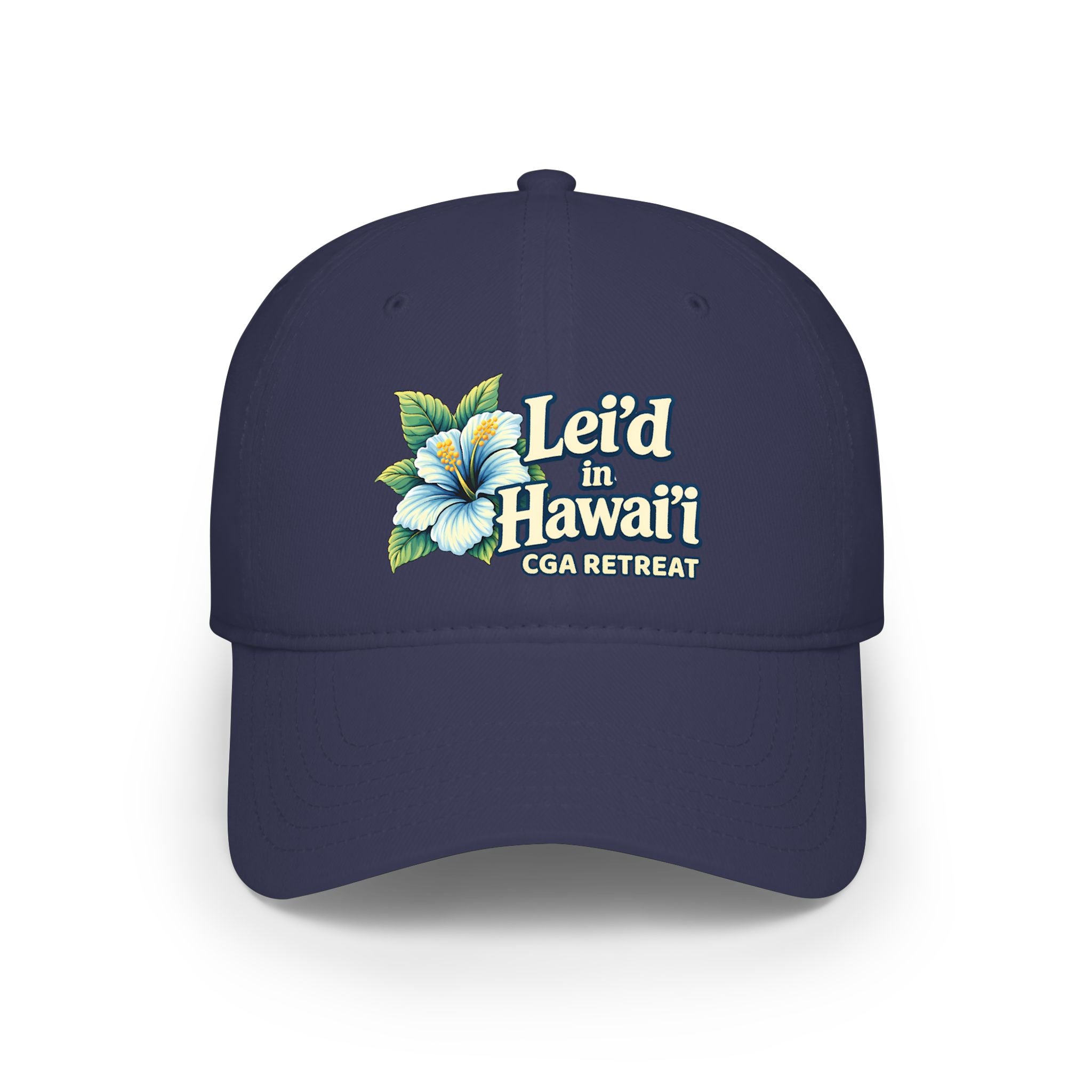 CGA Hawaii Retreat Baseball Cap — Lei'd in Hawaii Floral Logo Cap