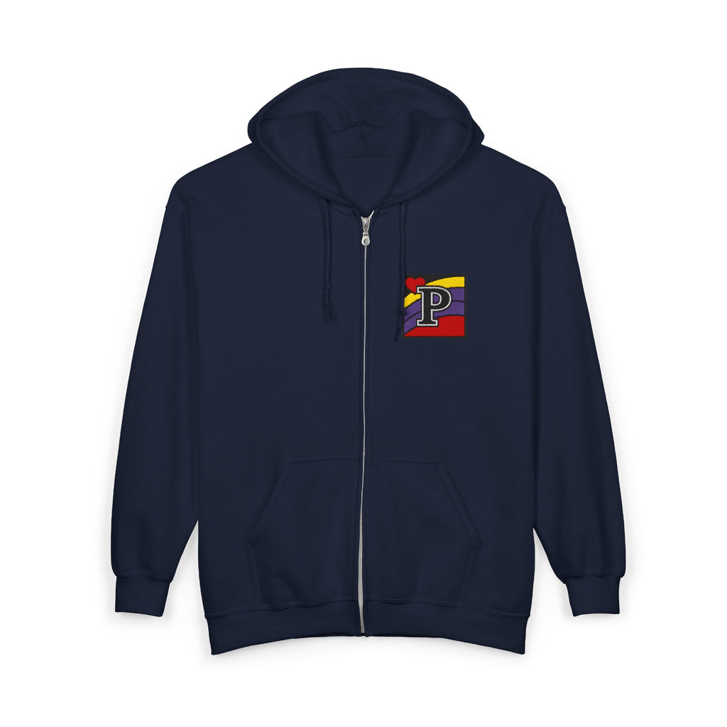 Rainbow “P” Zip-Up Hoodie