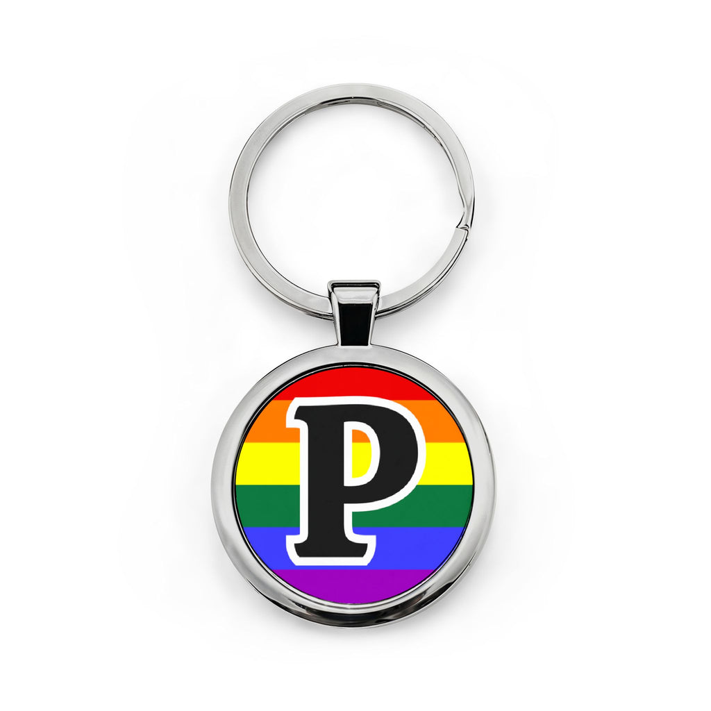 Pride Adventures Round Stainless Steel Keychain