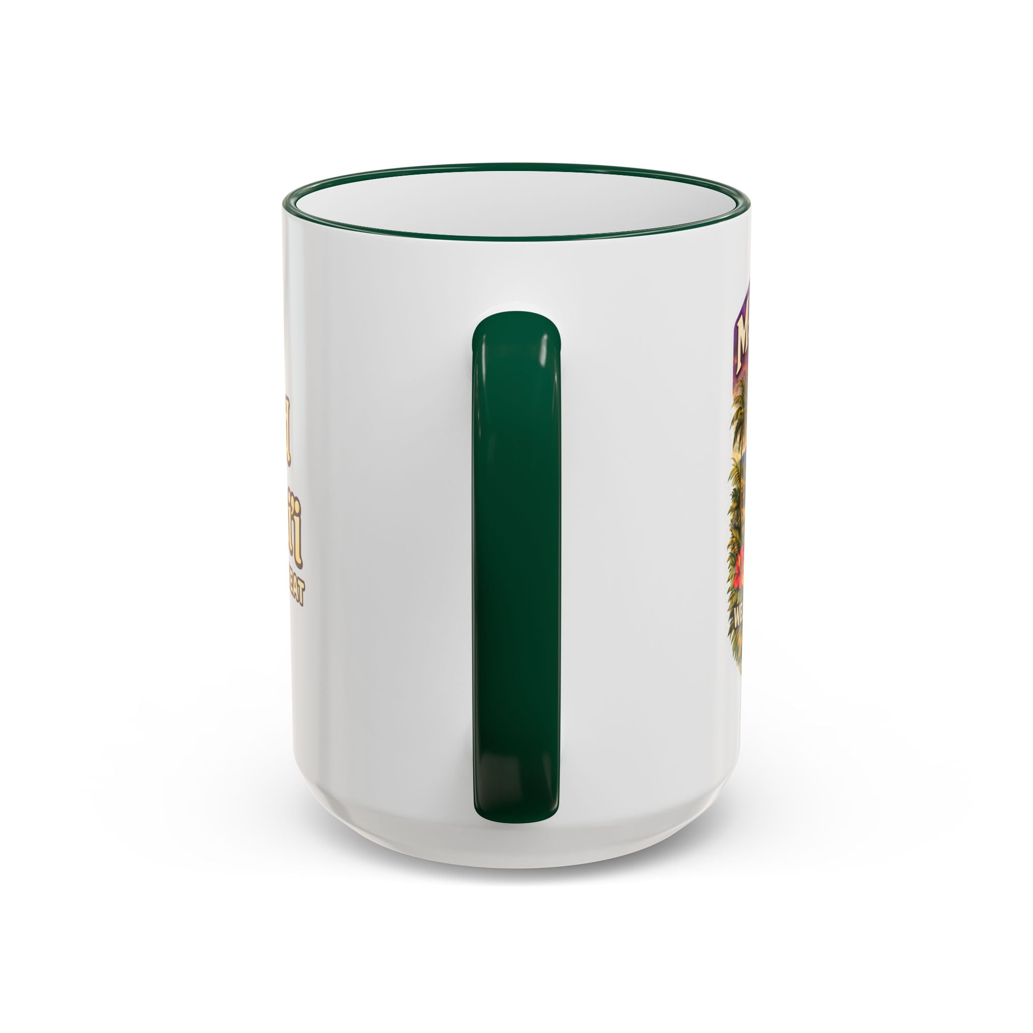 CGA Hawaii Retreat: Vintage Travel Hibiscus Accent Coffee Mug (11oz & 15oz)