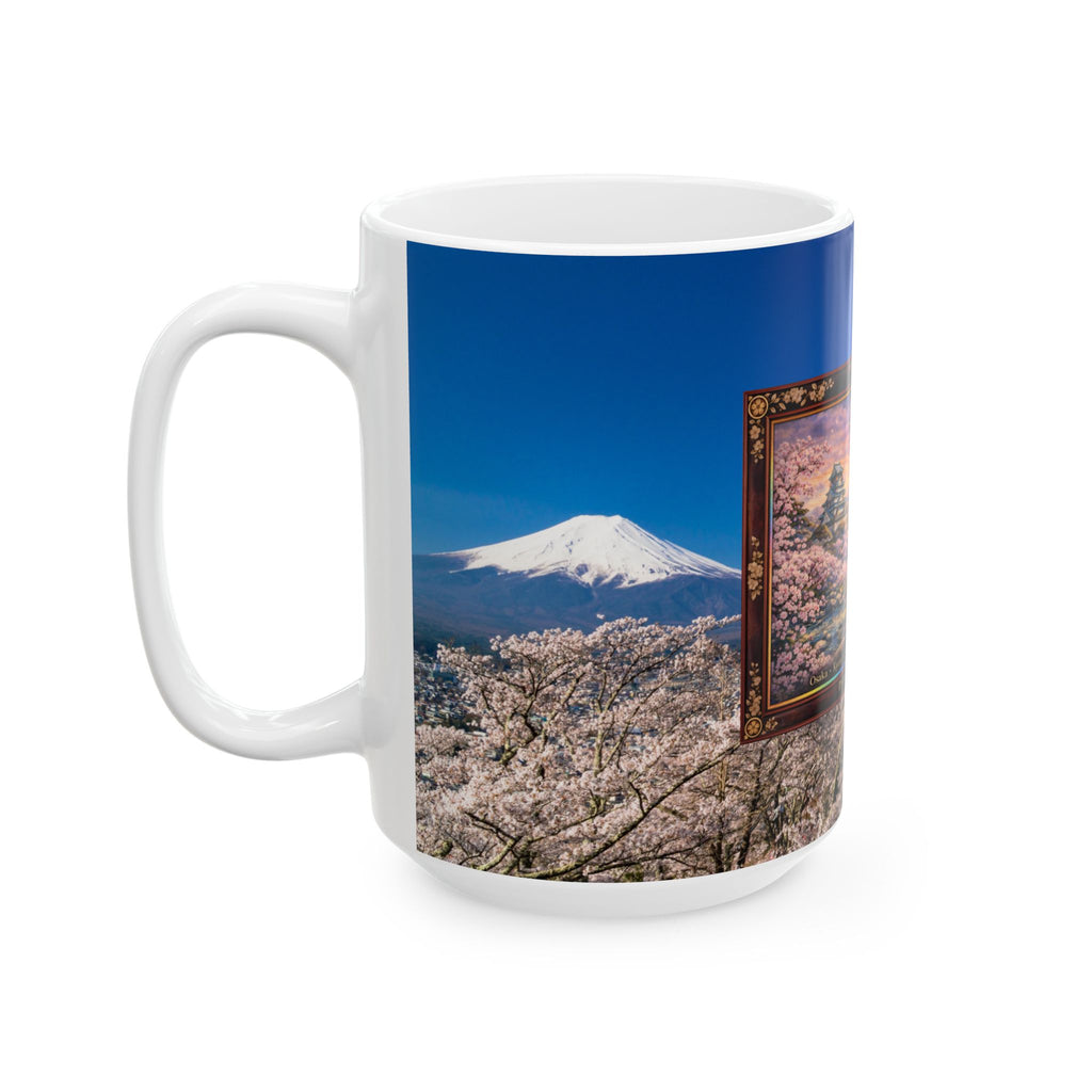 Japan Sakura Adventure Mug – Osaka to Tokyo | 11 oz / 15 oz