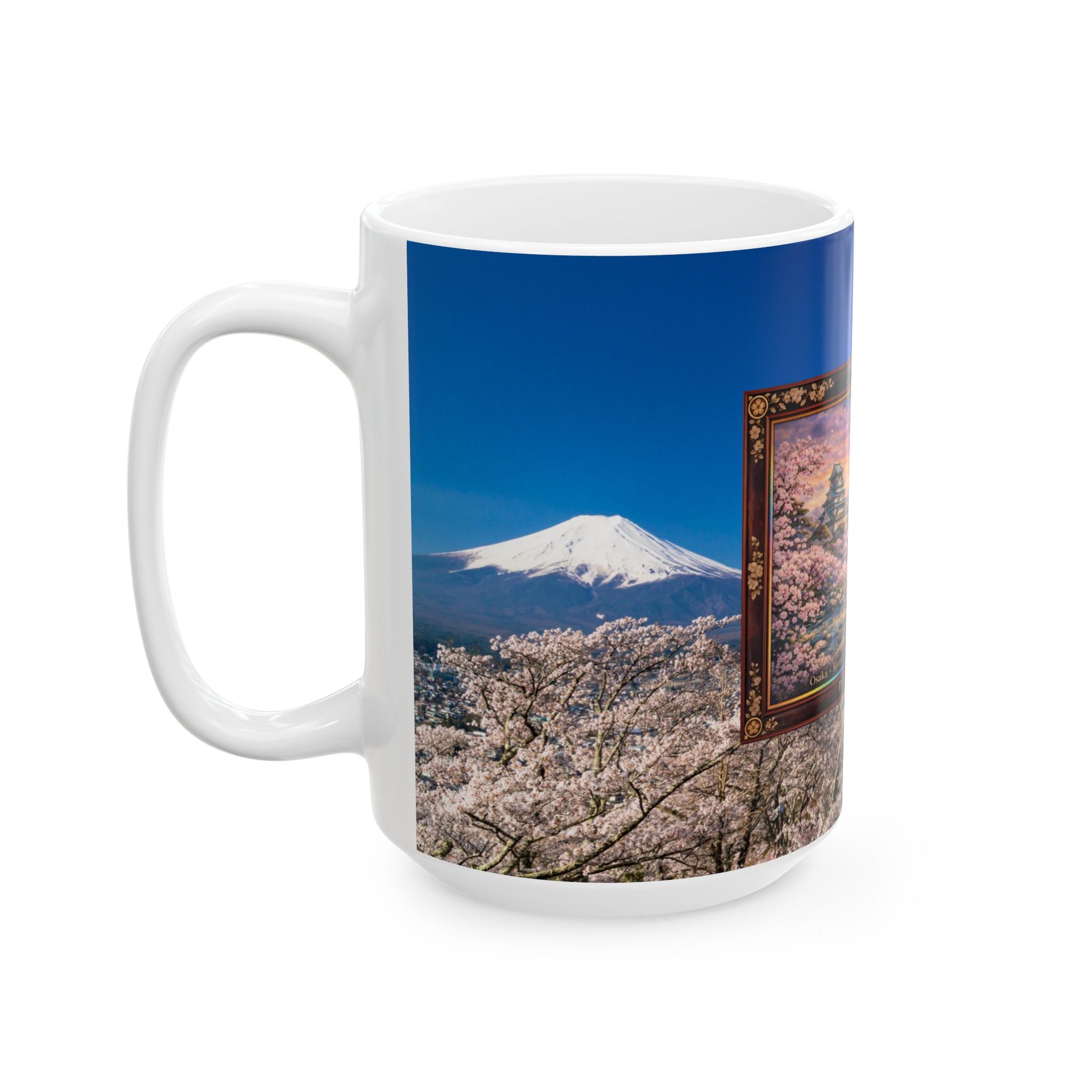 Japan Sakura Adventure Mug – Osaka to Tokyo | 11 oz / 15 oz