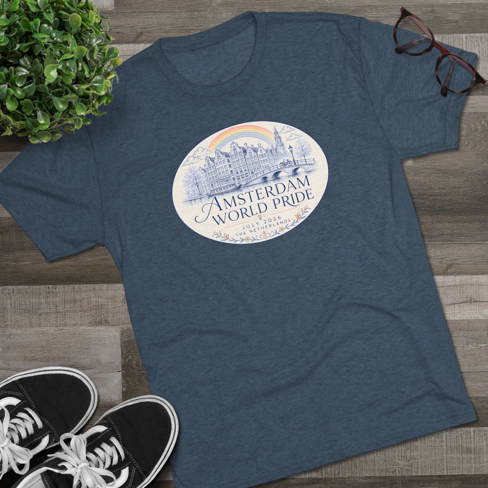 Amsterdam World Pride Tee — Elegant Design