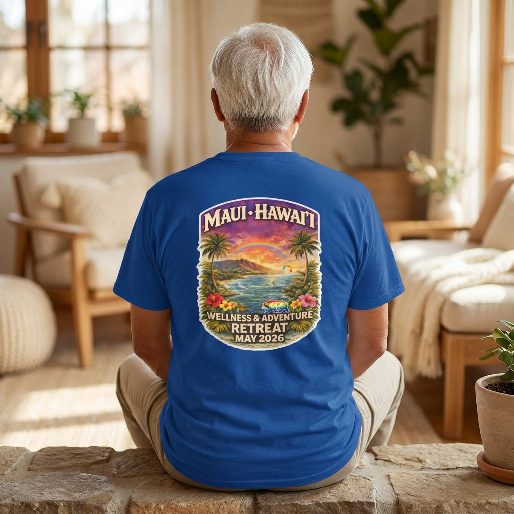 Maui Hawaii Retreat T-Shirt — Wellness & Adventure Retreat May 2026