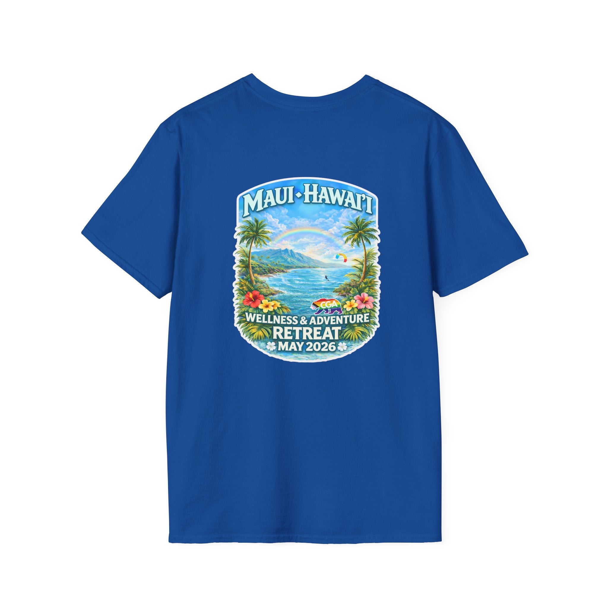 Ocean Blue: Maui Hawaii Retreat T-Shirt — Wellness & Adventure Retreat Tee May 2026