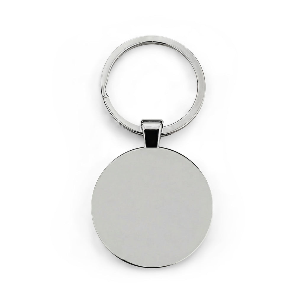 Pride Adventures Round Stainless Steel Keychain
