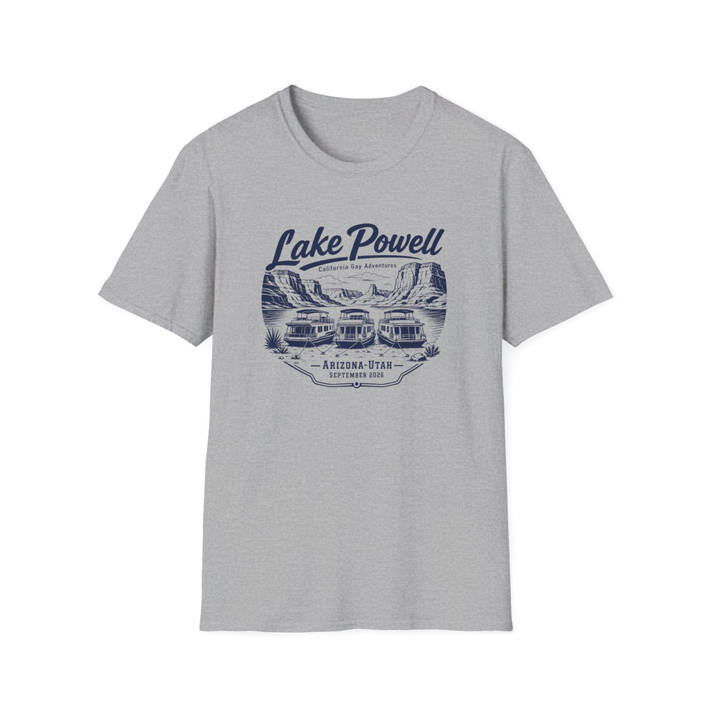 Lake Powell Scenic T-Shirt — Navy Blue Letters