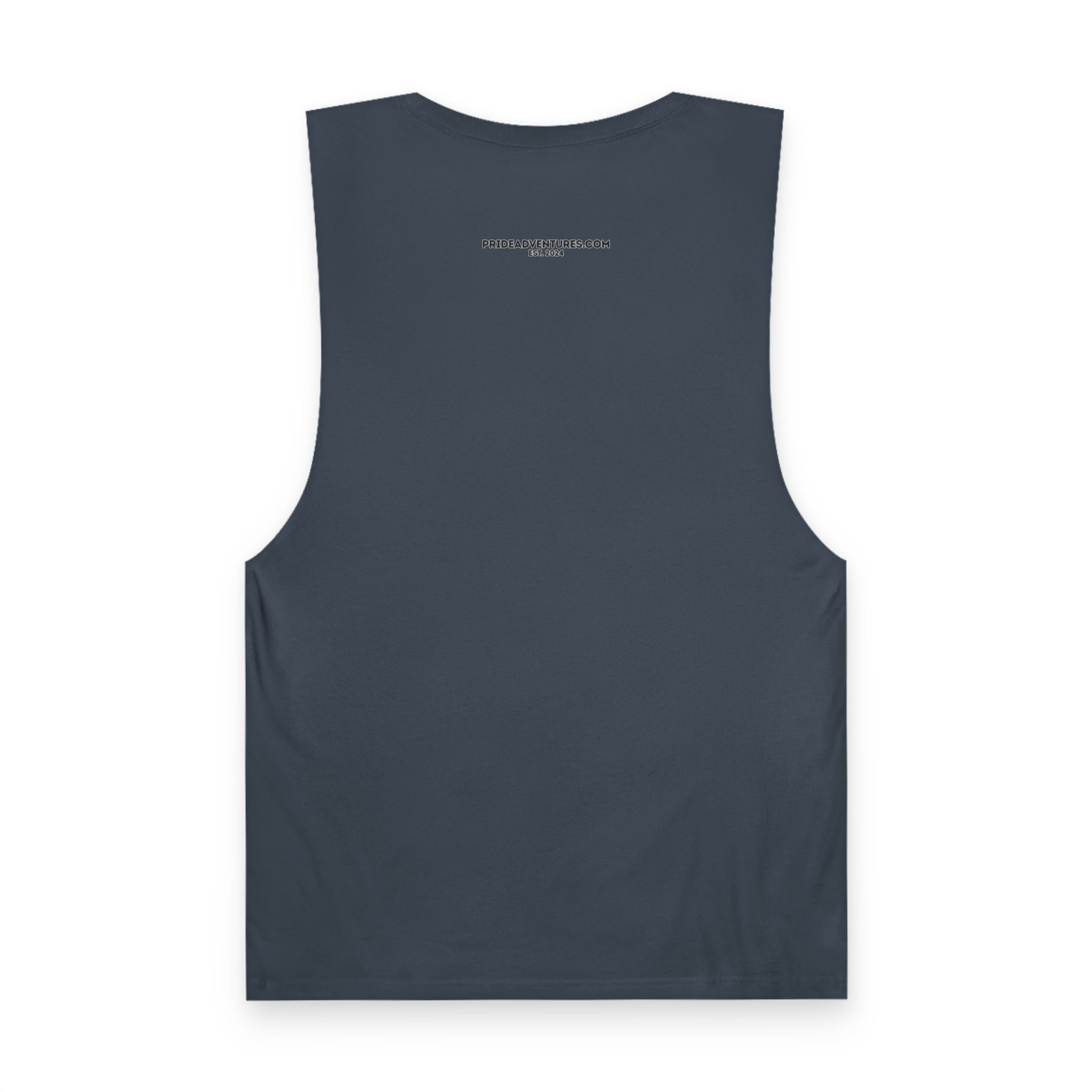 Queer Hiking Is More Fun Tank Top — LGBTQ+ Outdoor Vest - Blue Border