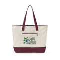 CGA Hawaii Retreat: Zippered Beach Tote - Blue Flower