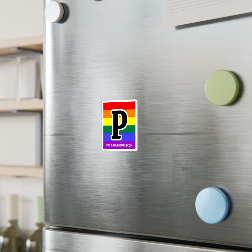Pride Adventures Rainbow P Vinyl Decal Sticker