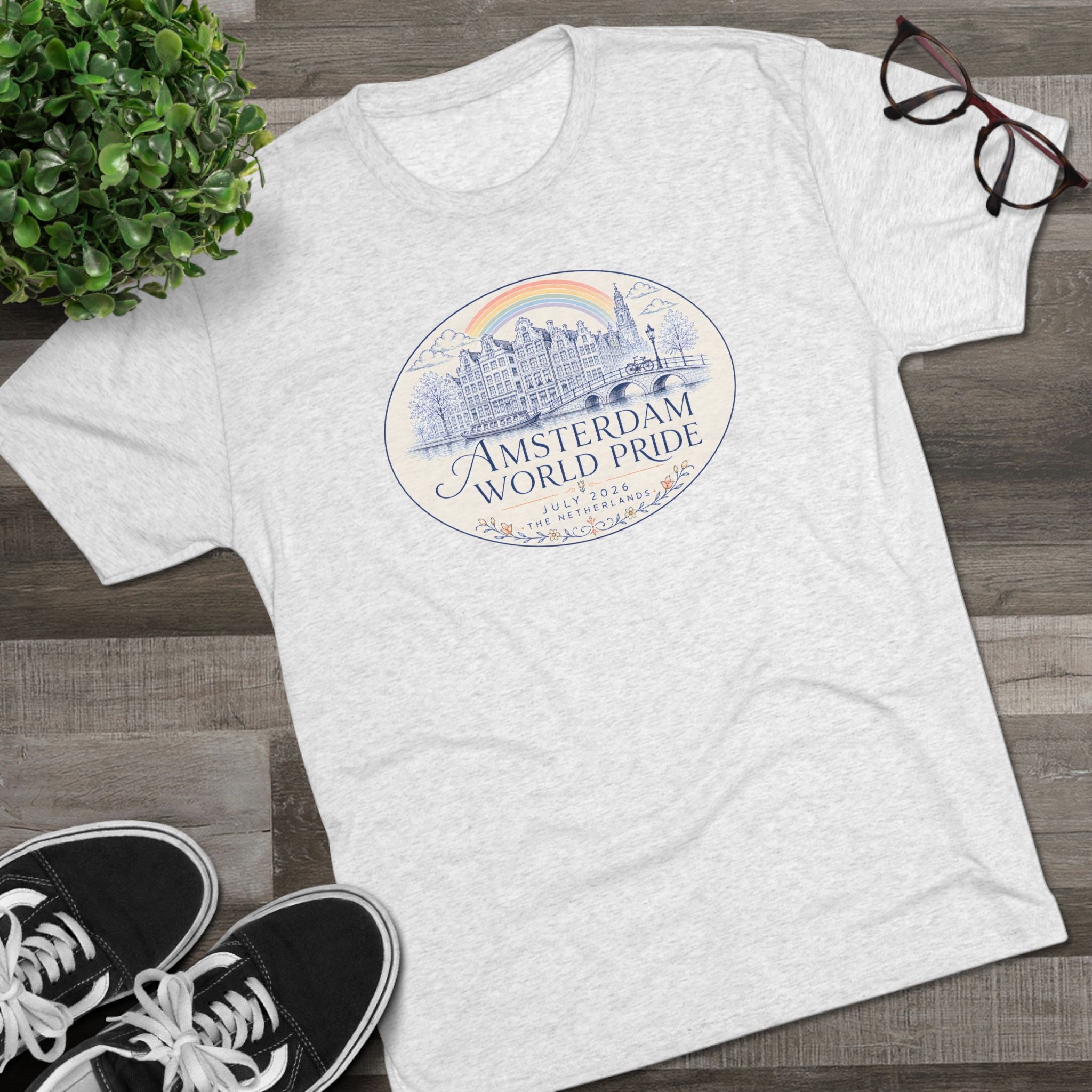 Amsterdam World Pride Tee — Elegant Design