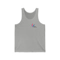 Tank Top — Colorful Hummingbird Logo "Live Free" Minimalist Athletic Tank