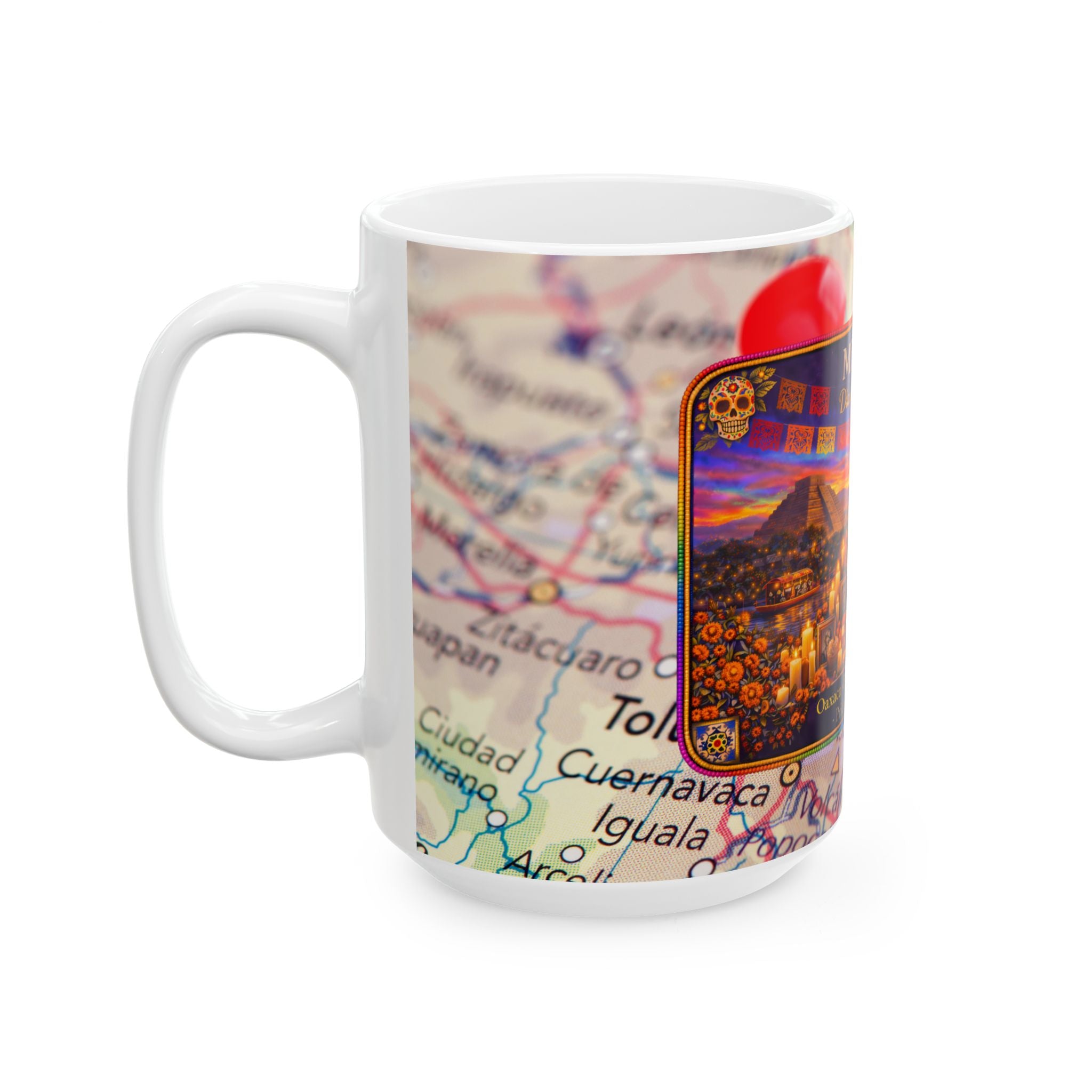 Día de los Muertos Adventure Mug – Oaxaca to Mexico City | 11 oz / 15 oz