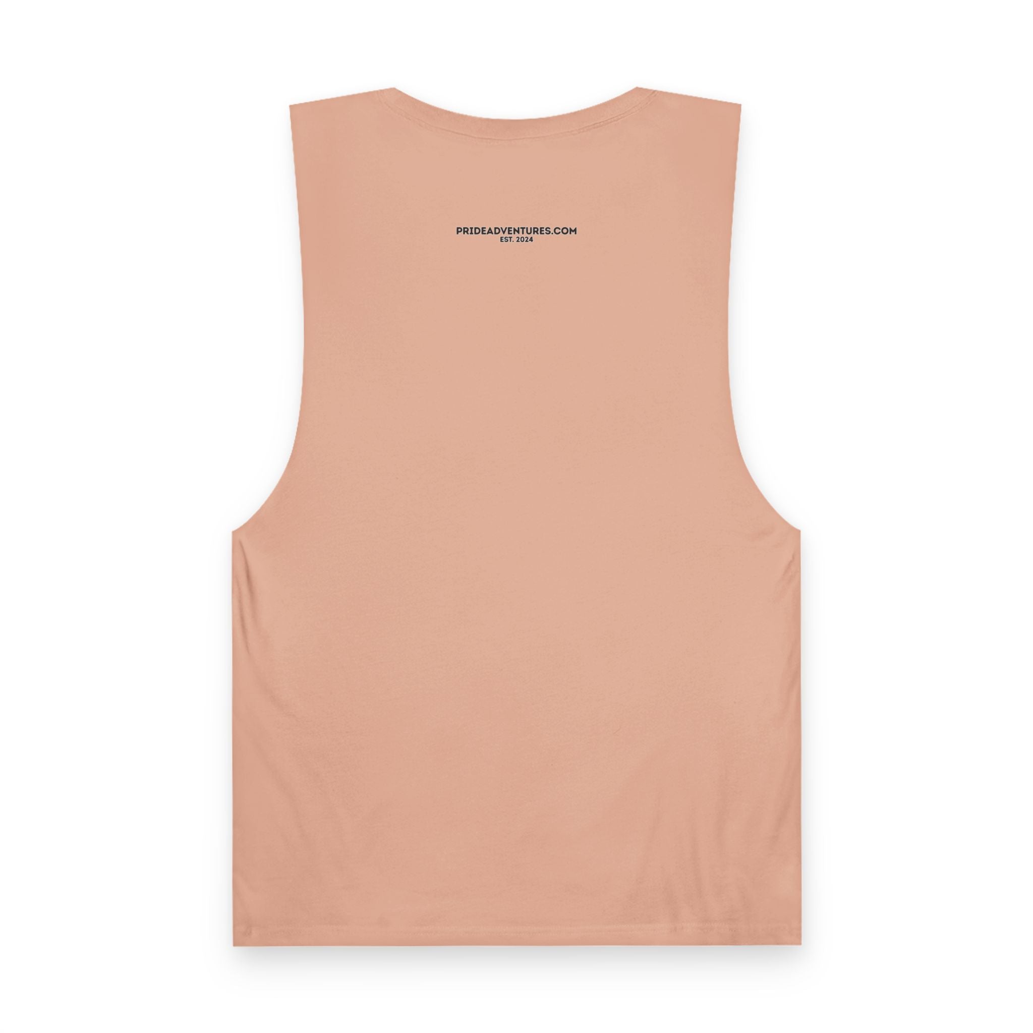 Queer Hiking Is More Fun Tank Top — LGBTQ+ Outdoor Vest - Blue Border