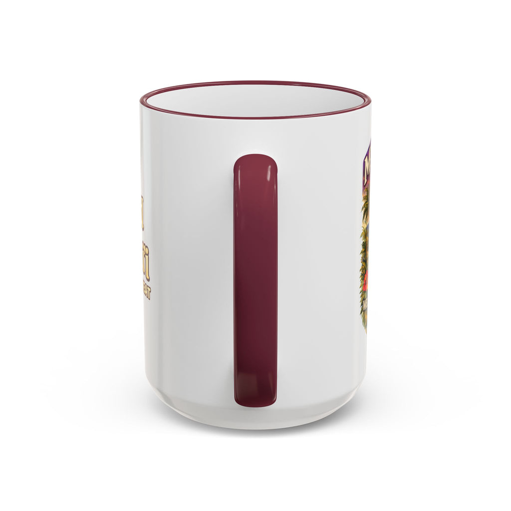 CGA Hawaii Retreat: Vintage Travel Hibiscus Accent Coffee Mug (11oz & 15oz)