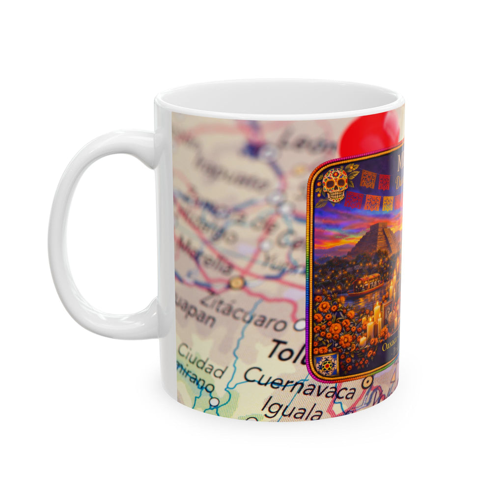 Día de los Muertos Adventure Mug – Oaxaca to Mexico City | 11 oz / 15 oz