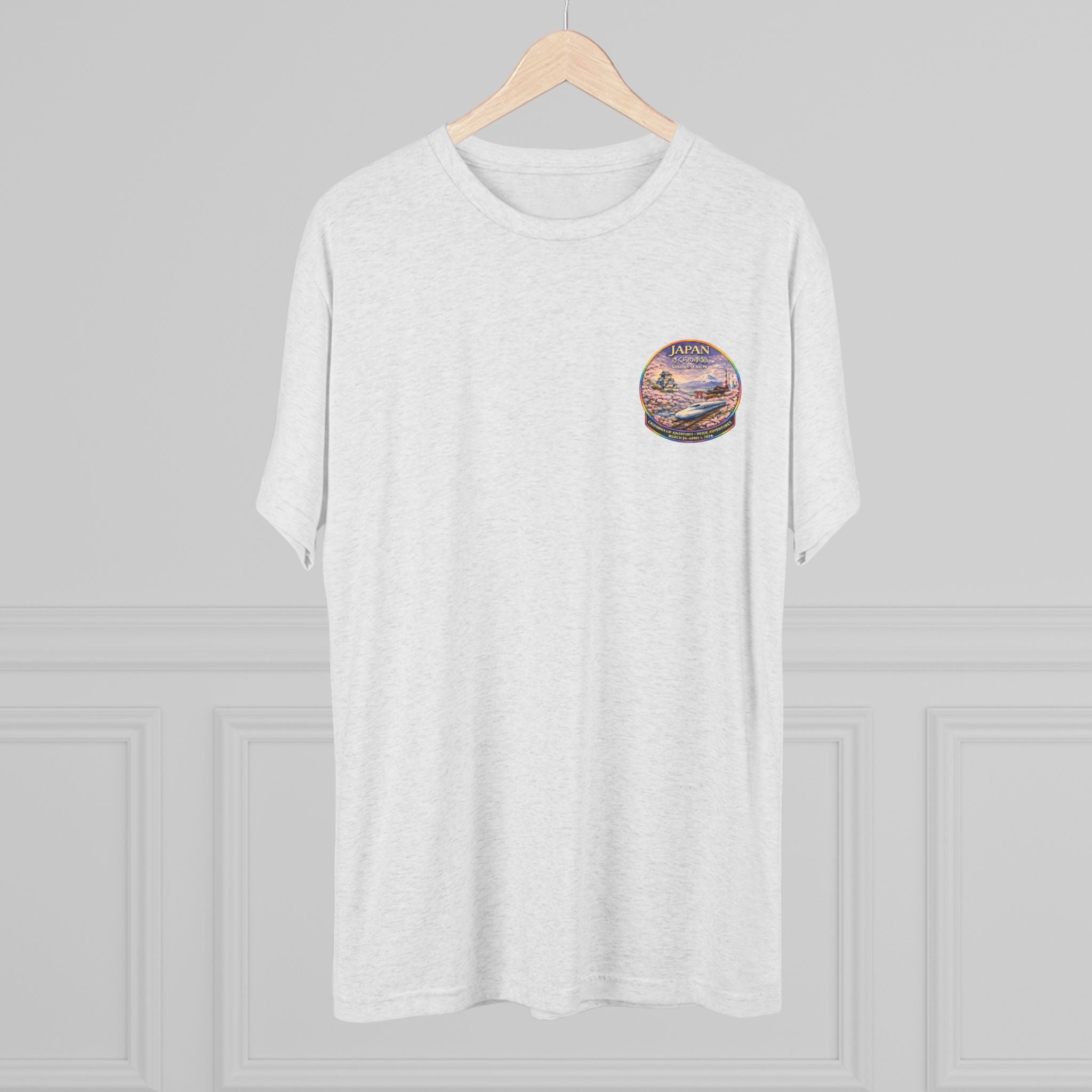 Japan Sakura Season Crew Tee -- CGA × Pride Adventures · March 24 – April 1, 2026