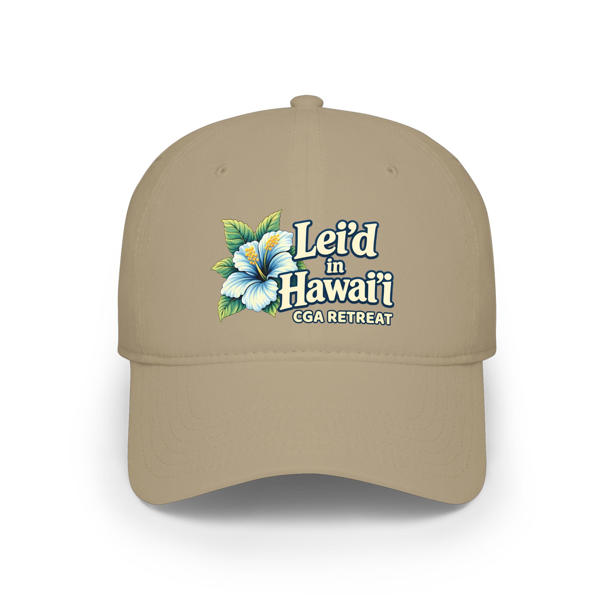 CGA Hawaii Retreat Baseball Cap — Lei'd in Hawaii Floral Logo Cap