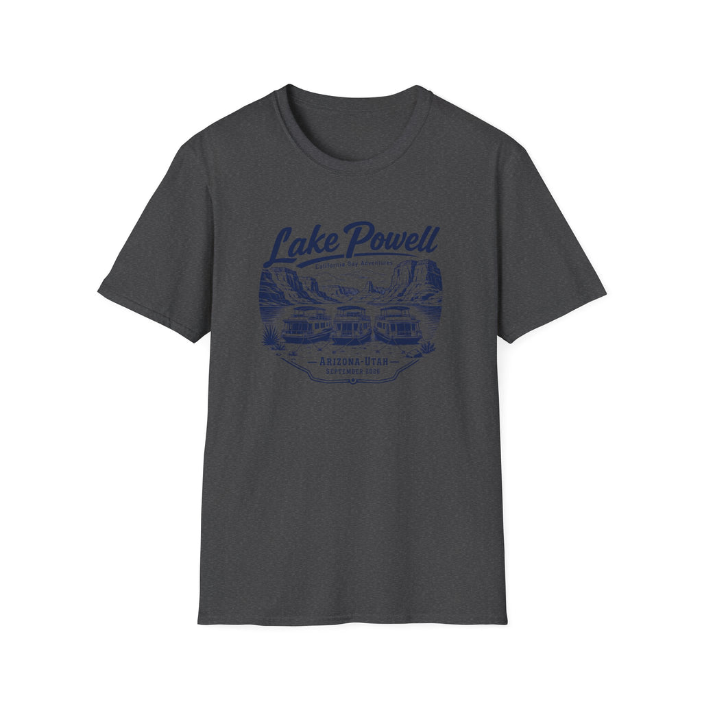 Lake Powell Scenic T-Shirt — Navy Blue Letters