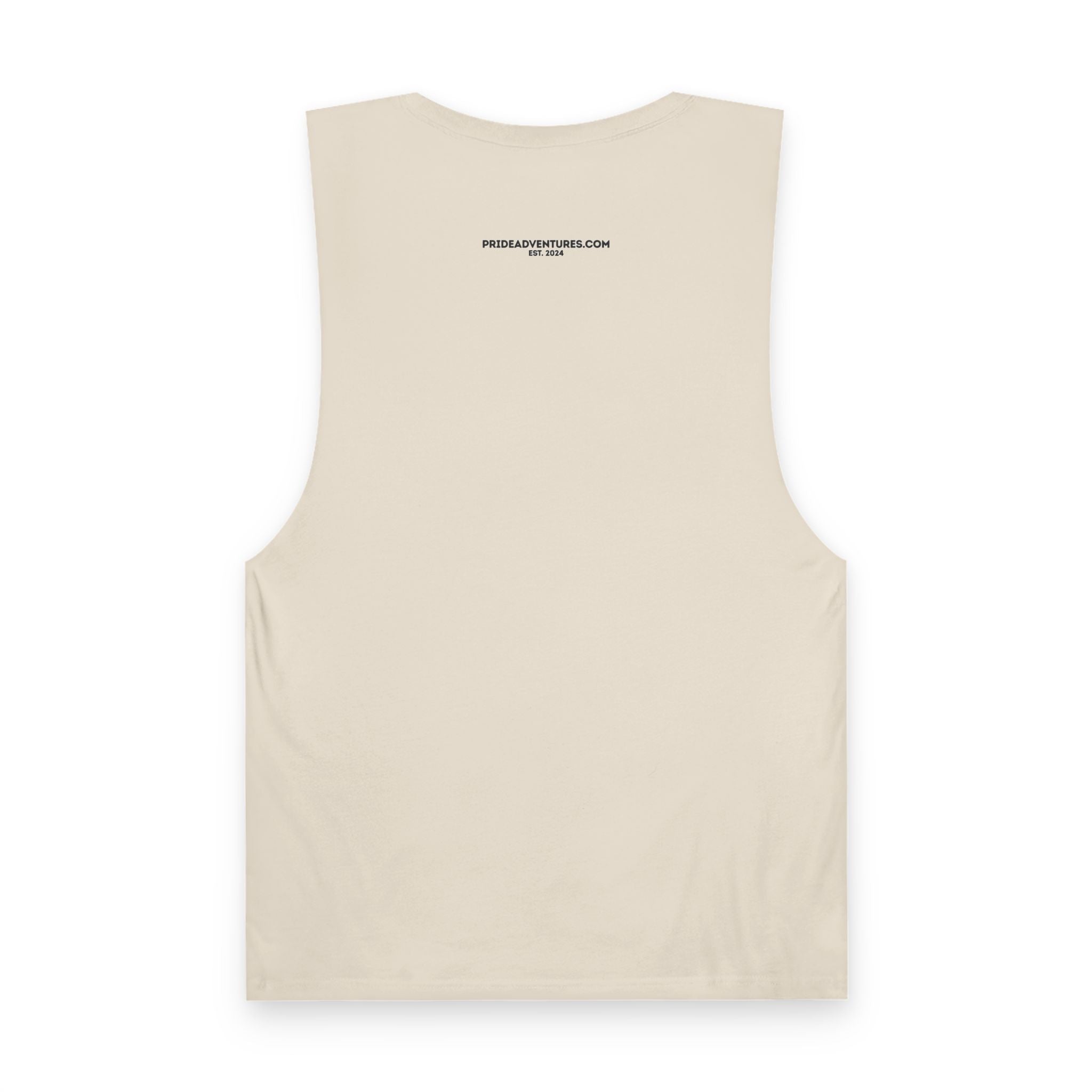 Queer Hiking Is More Fun Tank Top — LGBTQ+ Outdoor Vest - Blue Border