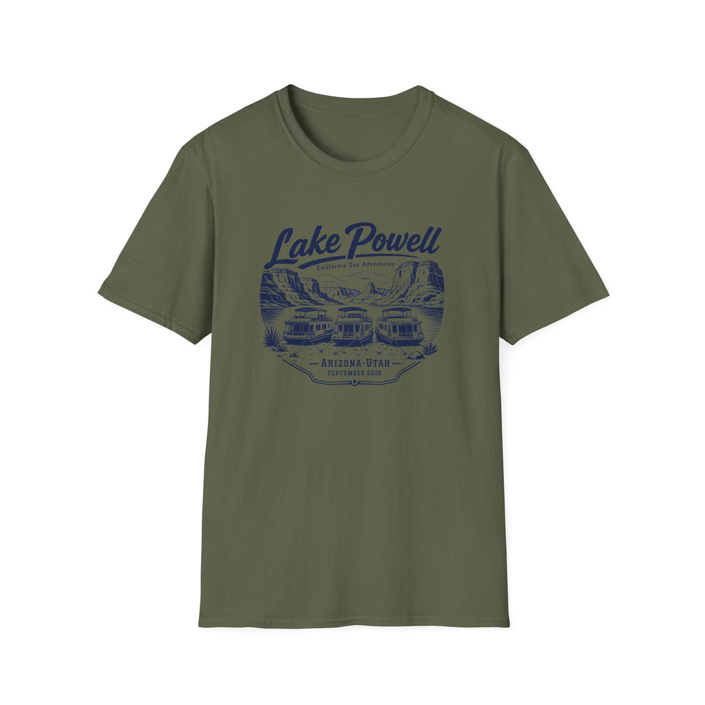 Lake Powell Scenic T-Shirt — Navy Blue Letters