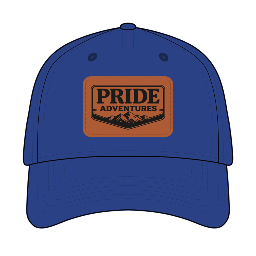 Pride Adventures Leather Patch Baseball Cap — Mountain Design