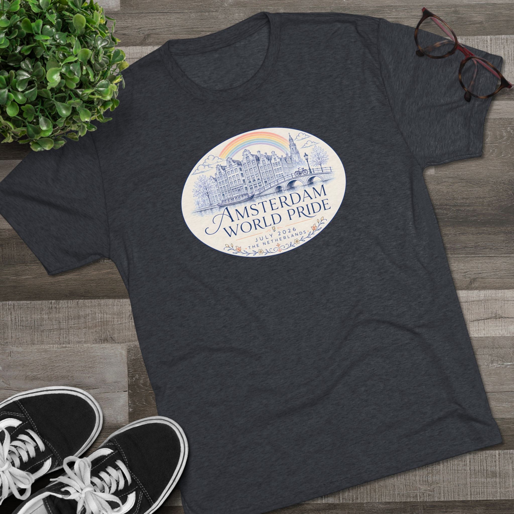 Amsterdam World Pride Tee — Elegant Design